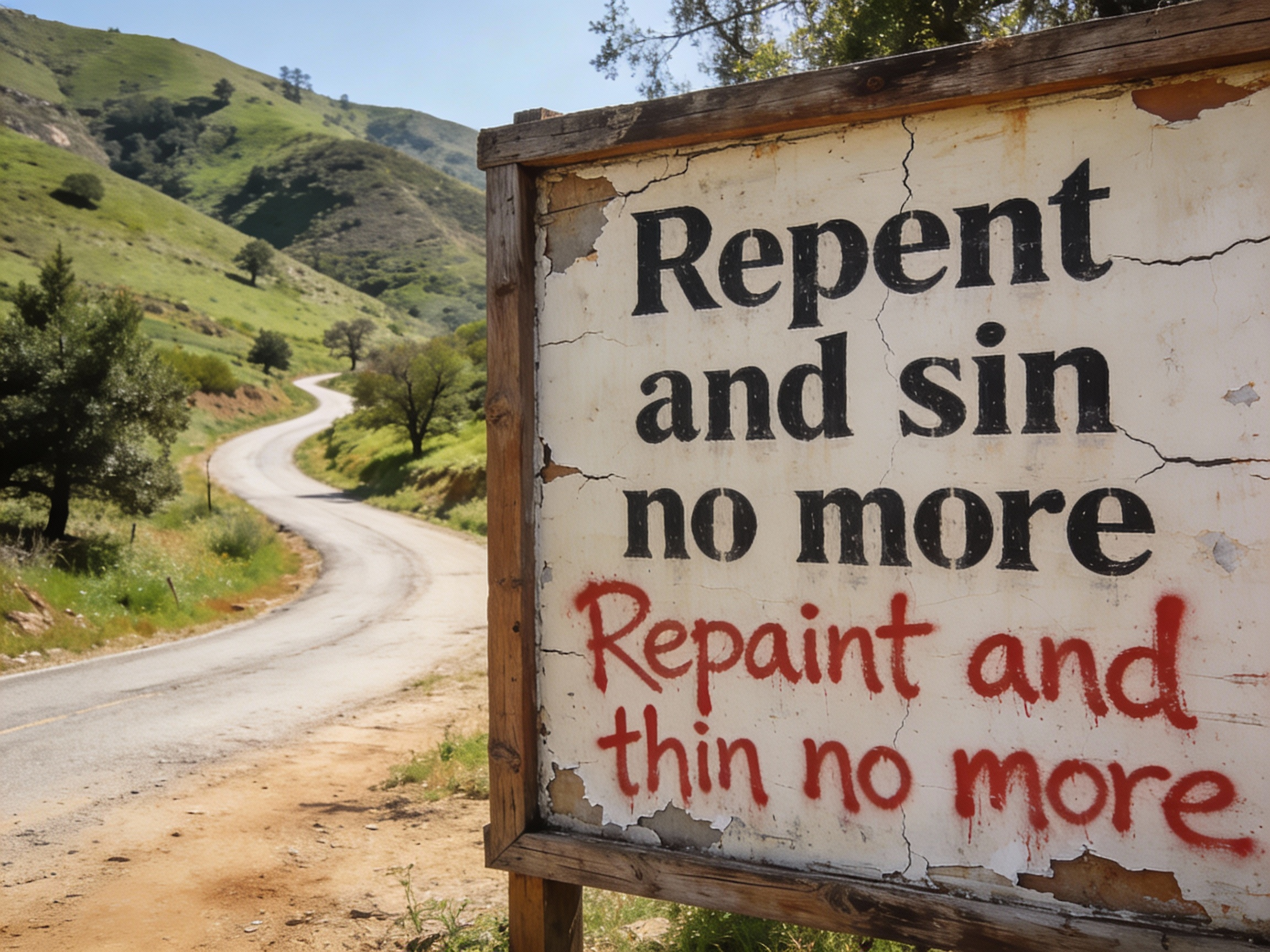 Repent and Sin No More billboard
