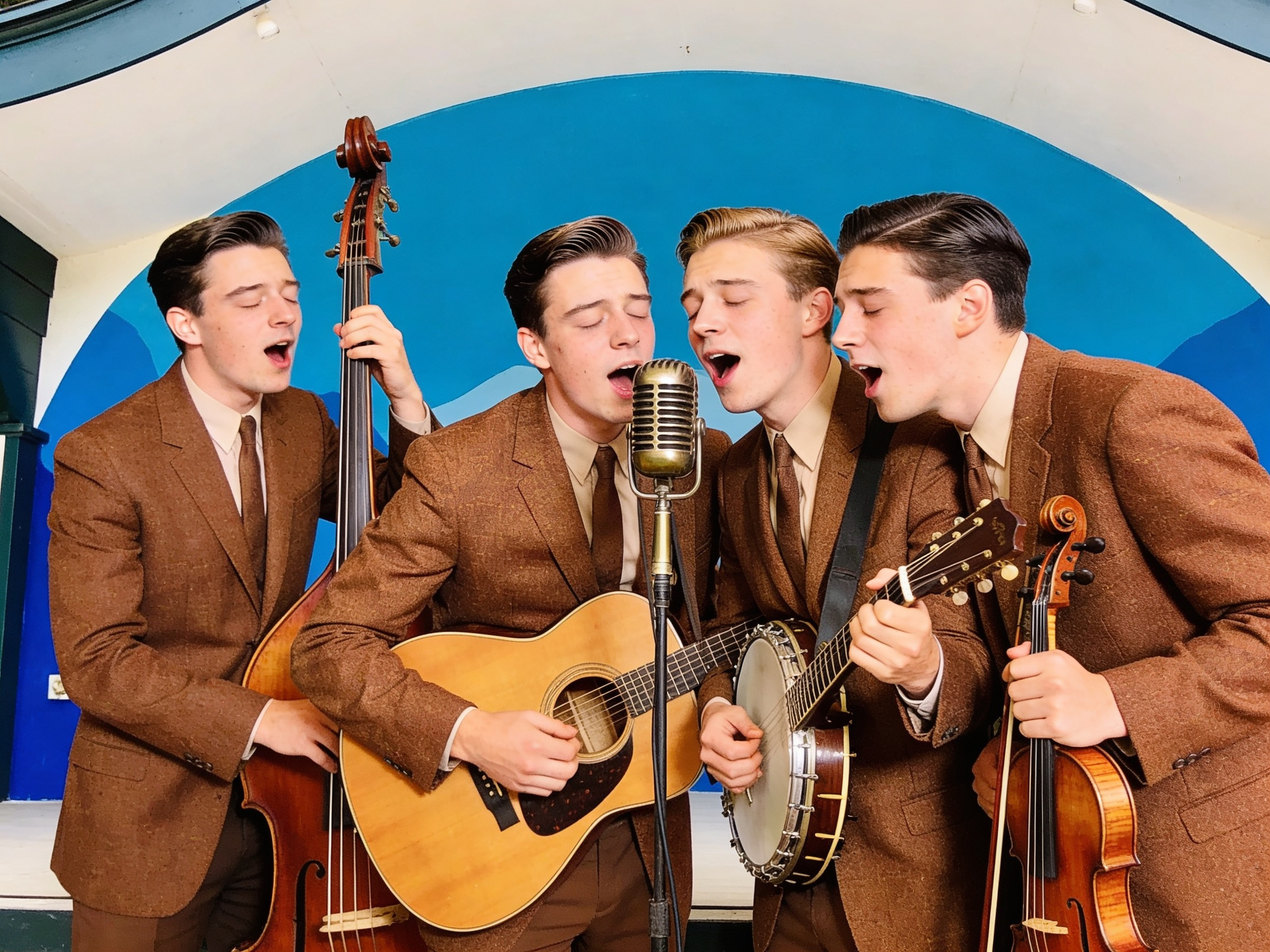 The Young Salvationists from Mountain Home perform at the Eureka Springs Folk Festival
