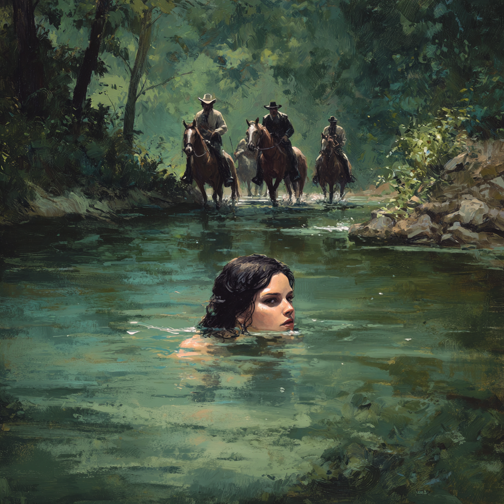 You're never alone, even in the deepest woods - Arkansas ghost story illustration