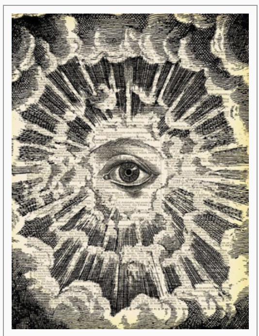 An All-Seeing Eye atop a pyramid