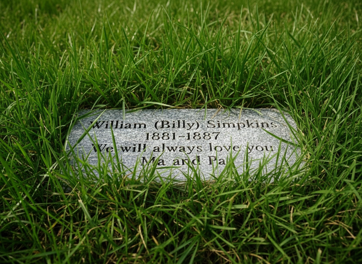 Illustration of Billy Simpkins, the ghost who inspired the Purple Knight