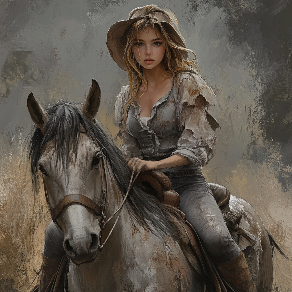 Girl on horseback