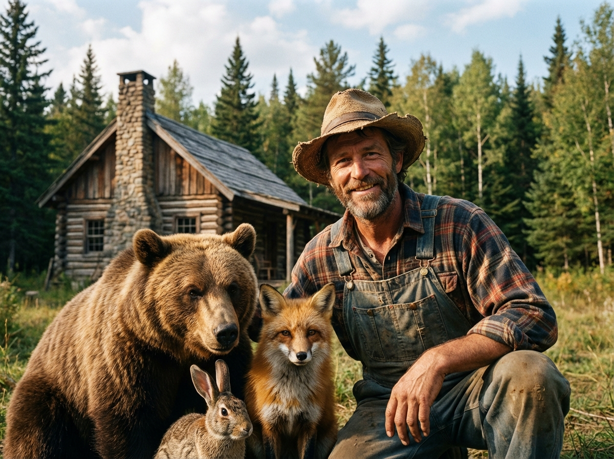 Grandpa and the bear