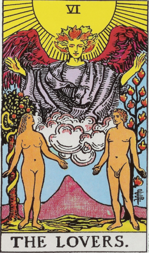 The Lovers card