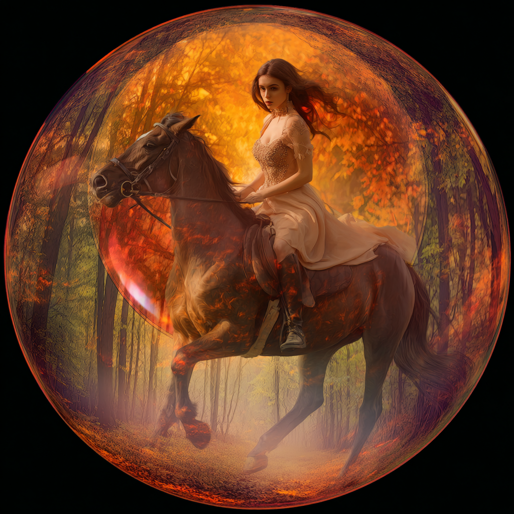 Stella confronts the ghost - traditional Ozarks folktale illustration