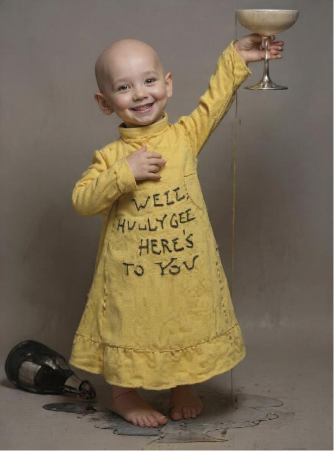 The Yellow Kid with a chalice